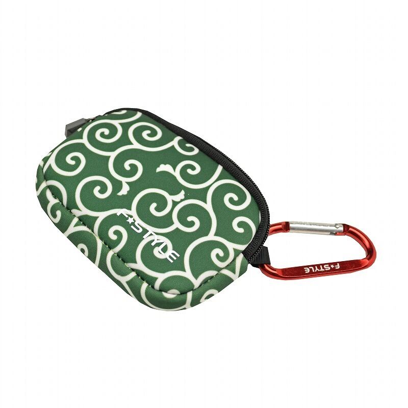Ｆ★ＳＴＹＬＥ カードケース 緑唐草／レッド <br /><span class="teika">定価：¥1,100</span>