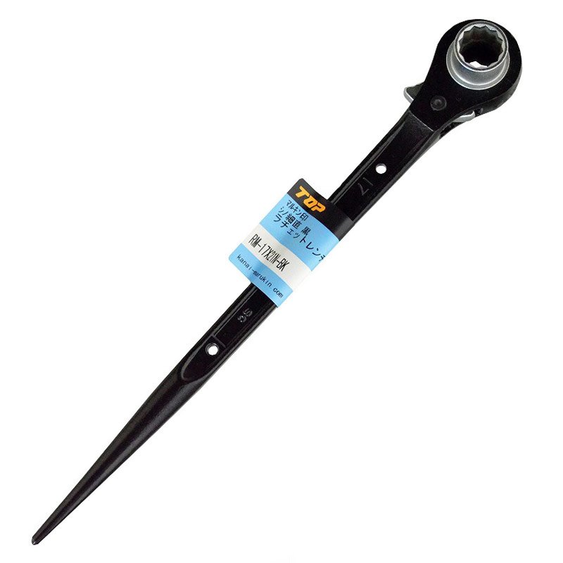 金井産業　ＴＯＰ マルキン印ラチェット 直 黒 RM-17X21N-BK<br><span class="jan">4991347185078</span><br><span class="teika">定価：¥5,700</span>