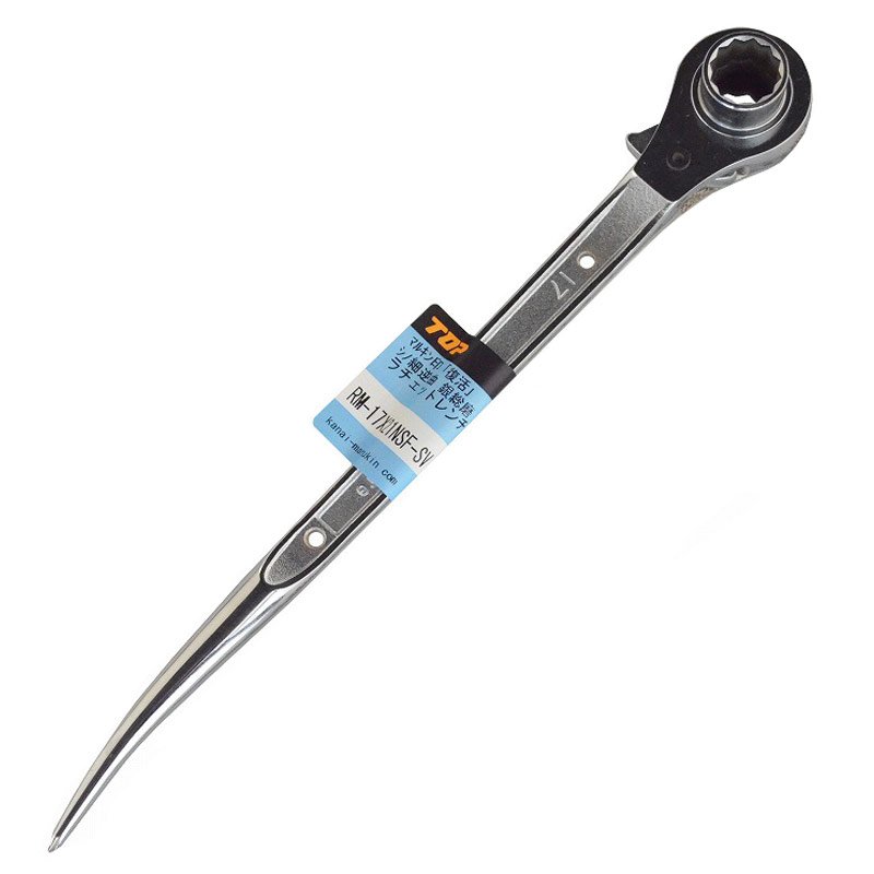 金井産業　ＴＯＰ マルキン印ラチェット 復活 銀総磨き RM-17X21NSF-SV<br ><span class="jan">4991347185061</span><br><span class="teika">定価：¥8,100</span>