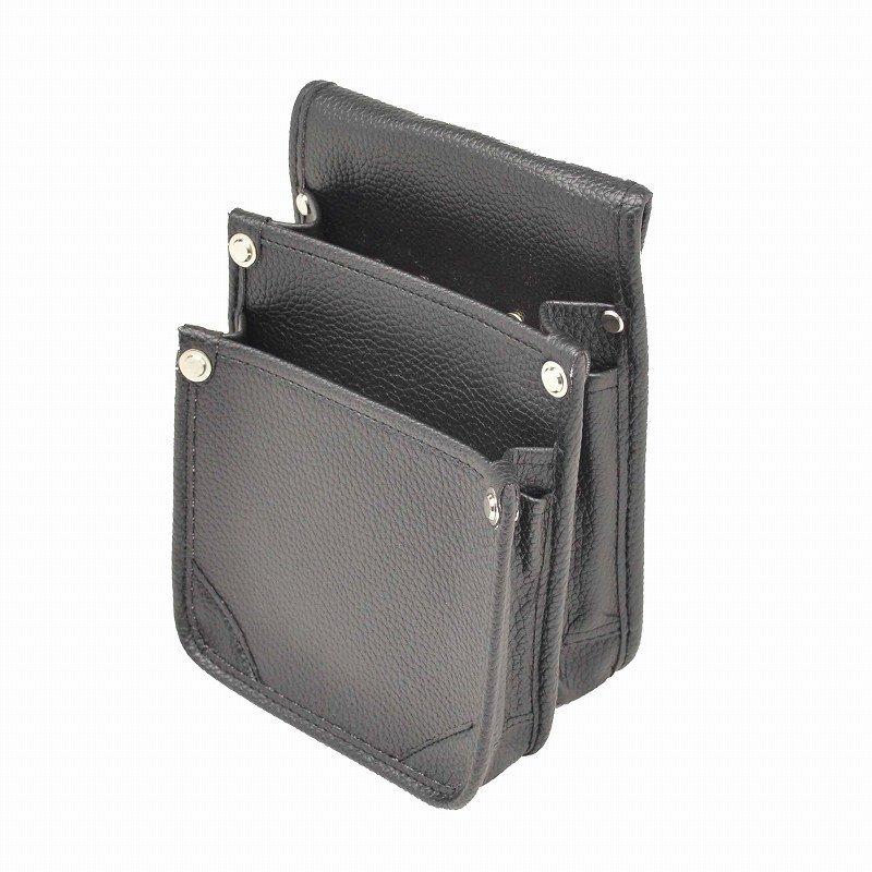 金井産業　マルキン印<br>内側ポケット/レザー腰袋<br>ＡⅡ黒<br><span class="jan">4934053152347</span><br><span class="teika">定価：￥4,700</span>