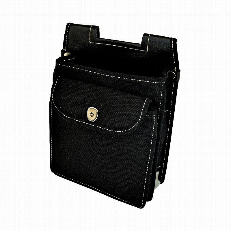 金井産業　マルキン印<br> 内側ポケット付帆布／角丸鋲無<br>YKⅢｰ01F 黒 ﾌﾀ付<br><span class="jan">4573209902704</span><br><span class="teika">定価：￥6,500</span>