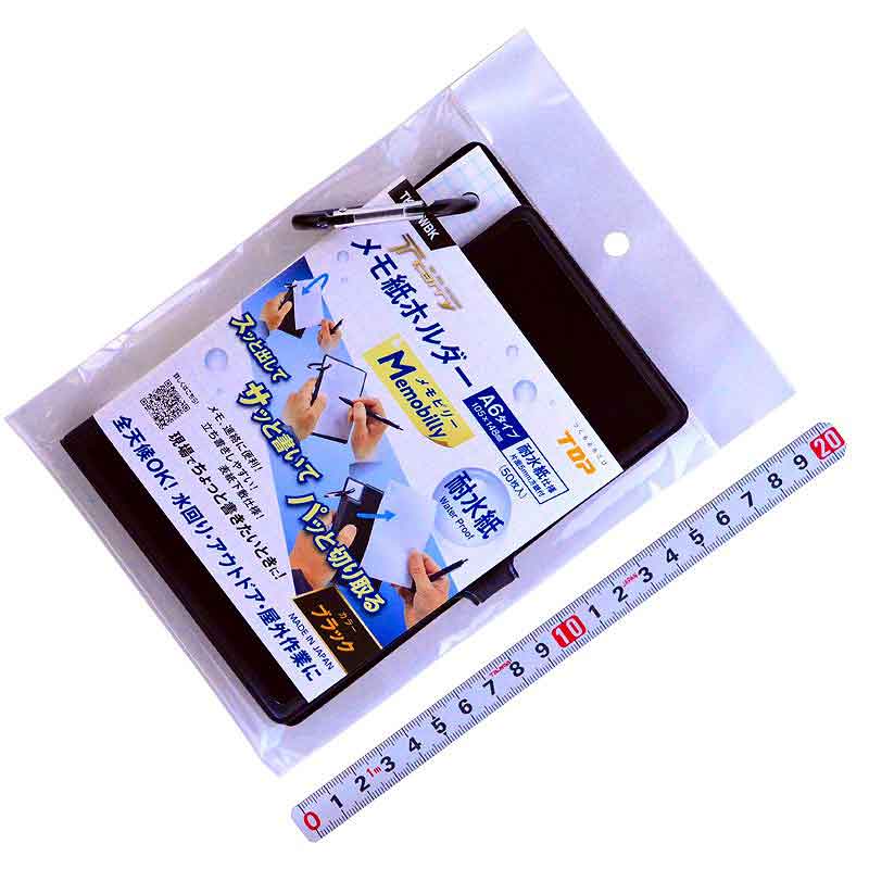 ＴＯＰ（トップ工業）　メモ紙ホルダー　メモビリー（耐水紙仕様）　ＴＫ－１６ＷＢＫ　ブラック