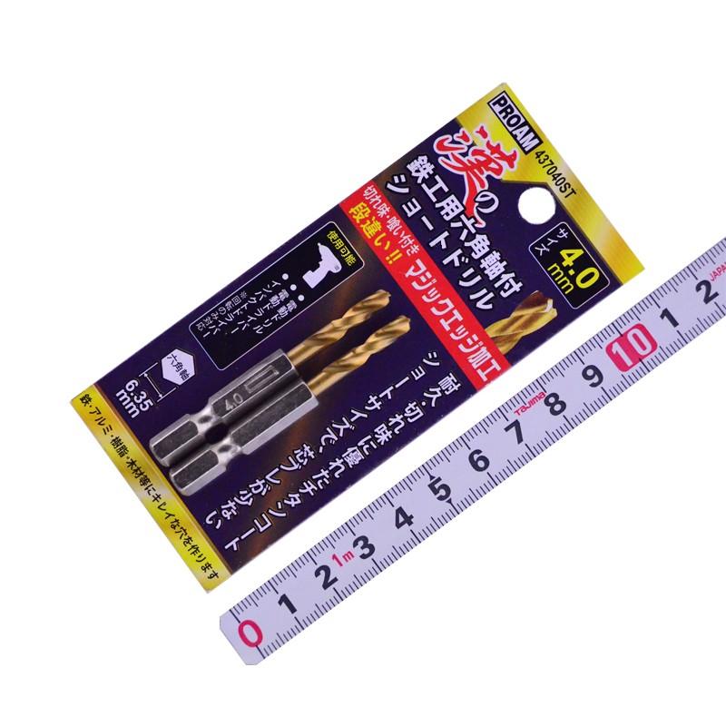ＰＲＯＡＭ（ＴＭＣ）　漢の鉄工用六角軸付ショートドリル　437040ST