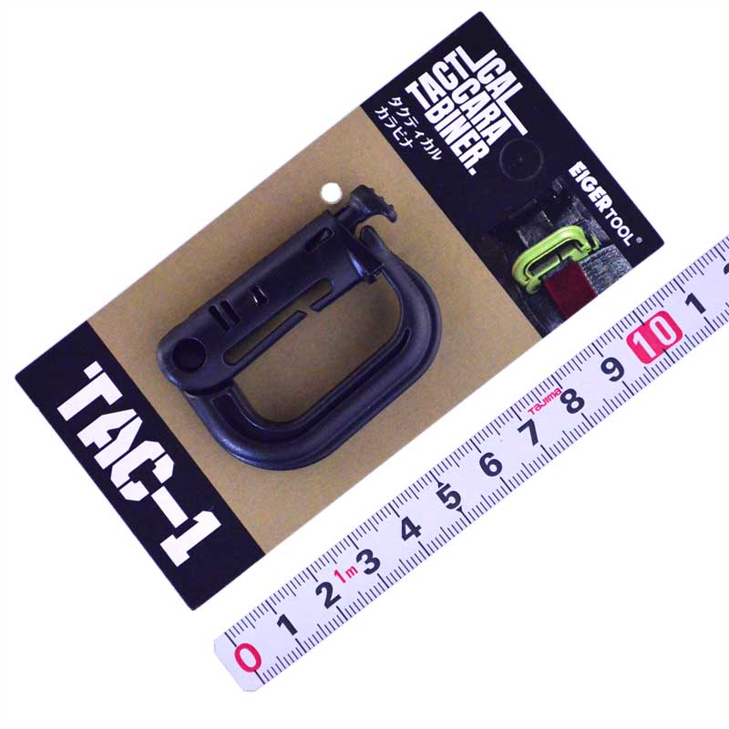 ＥＩＧＥＲＴＯＯＬ（アイガーツール）　タクティカルカラビナ　TAC-1BR　ﾌﾞﾗｯｸ