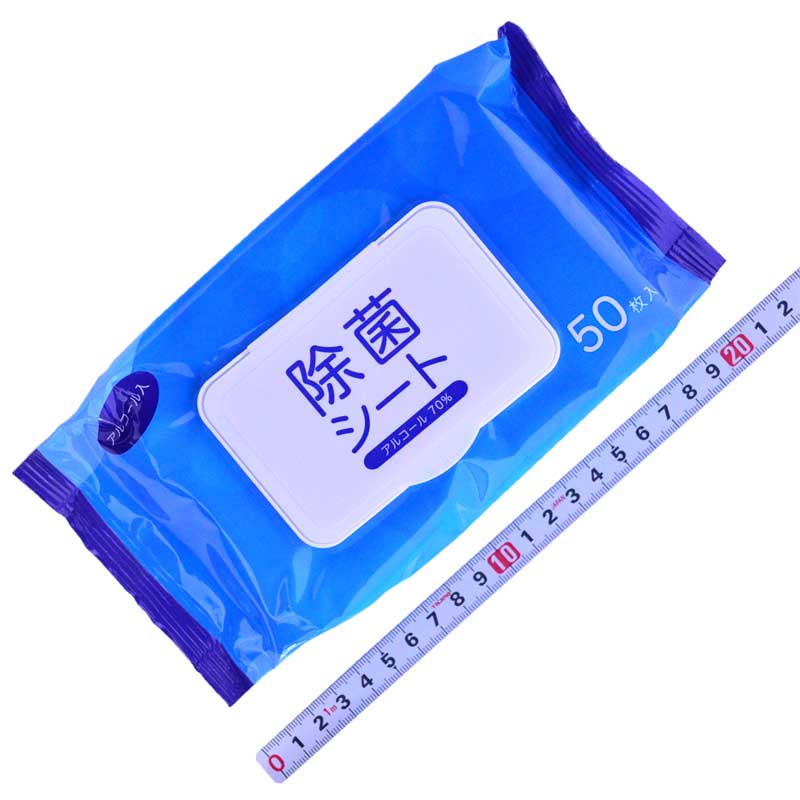 サンリッチ　アルコール入除菌シート５０枚入