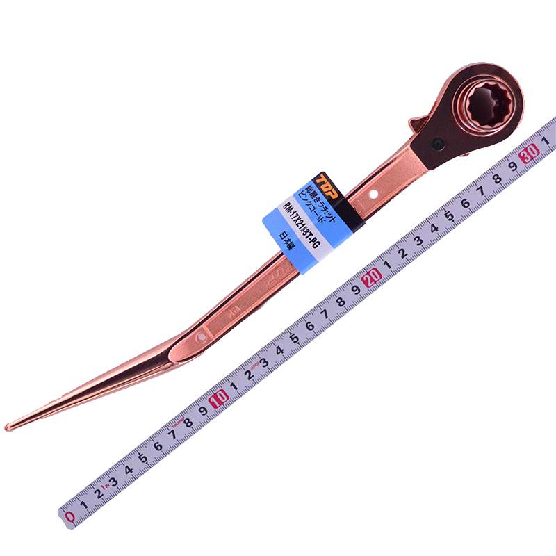 ＴＯＰ（トップ工業） 総磨きラチェット　ピンクゴールド　RM-17X21N-BT-PG