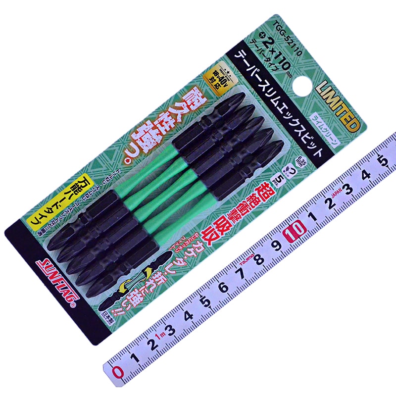 サンフラグ　テーパースリムエックスビット　TGG-52110 ﾗｲﾑｸﾞﾘｰﾝ