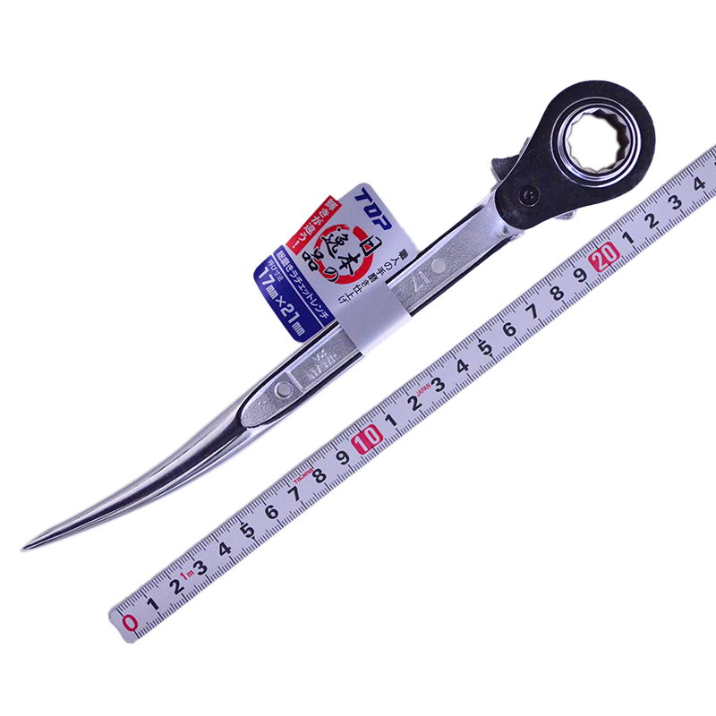 ＴＯＰ（トップ工業） 総磨きラチェットレンチ　RM-17X21C-SV