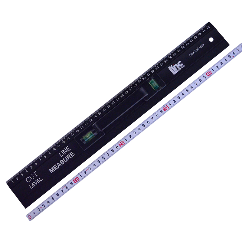ライト精機  レベル付・アルミカッティング定規  CLM-450