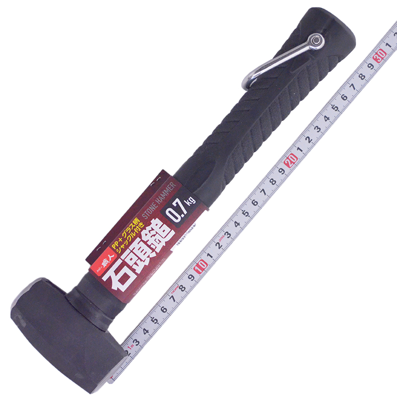 あんたが職人（天寿刃物）<br/>ＰＰ+グラス柄シャックル付き石頭鎚<br/>0.7KG