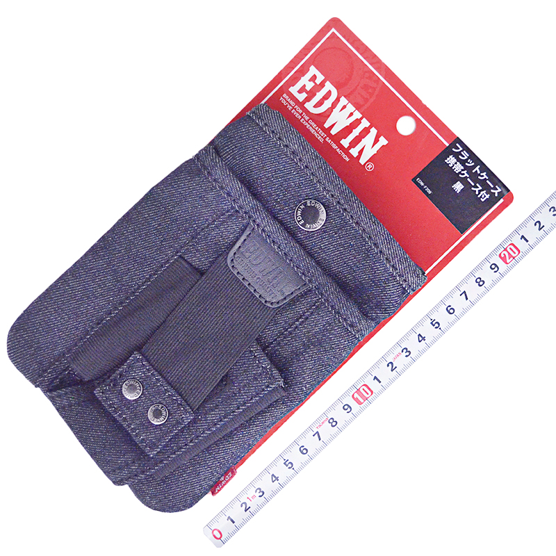 ＥＤＷＩＮ（エドウィン）<br/>フラットケース　携帯ケース付黒<br/>EDW-Ｆ209