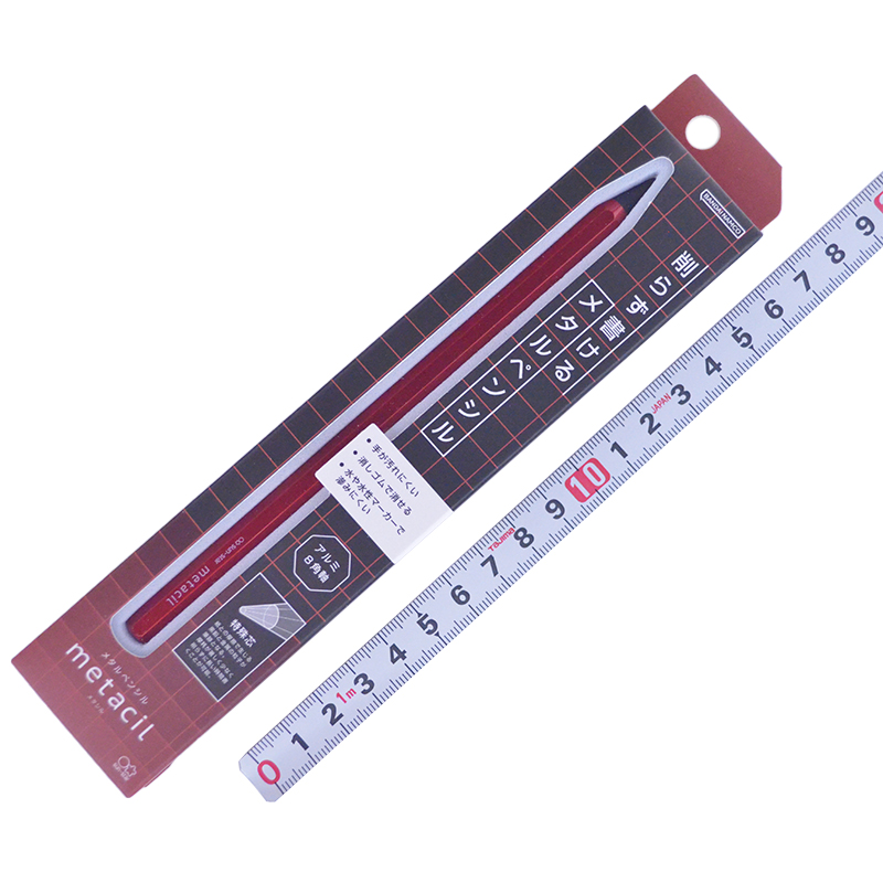 ＢＡＮＤＡＩＮＡＭＣＯ（サンスター文具）<br/>メタルペンシル　メタシル<br/>S4482654 ﾒﾀﾘｯｸﾚｯﾄﾞ