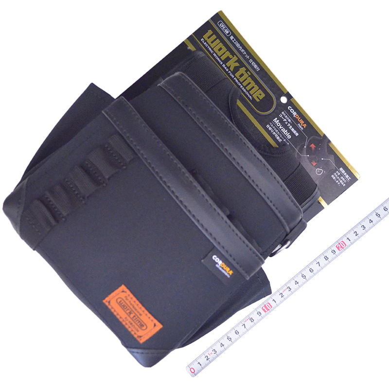 ｗｏｒｋｔｉｍｅ（藤原産業）<br/>コーデュラ電工２段腰袋　大<br/>CFC-08