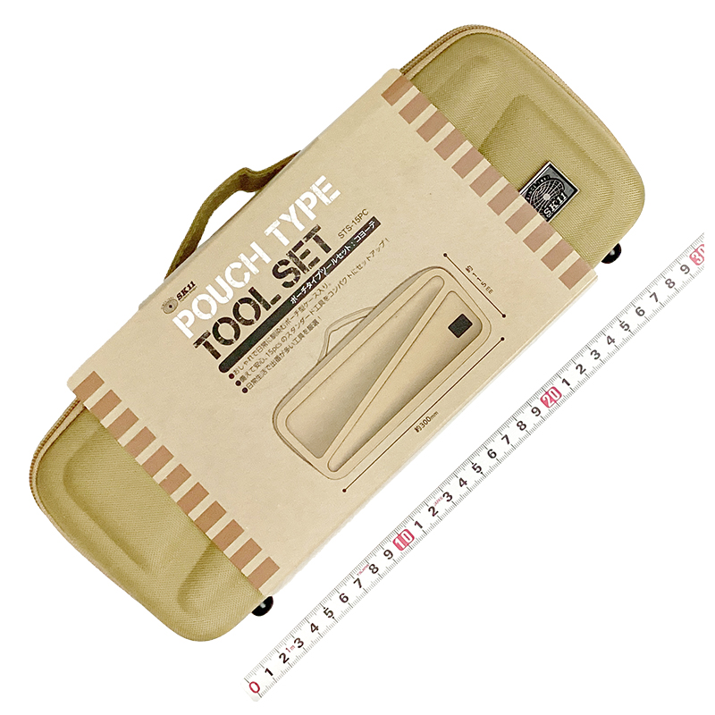 ＳＫ１１（藤原産業）<br/>ポーチタイプツールセット　コヨーテ<br/>STS-15PC