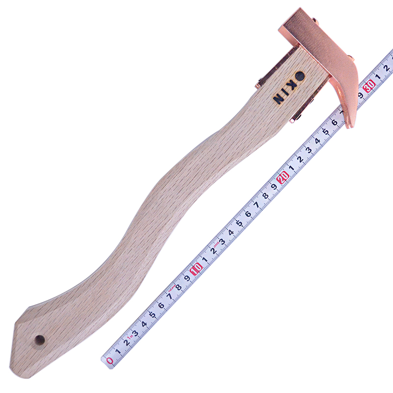 金井産業　マルキン印　<br>舞台屋鎚（ナグリ）<br/>角蛇曲 350mm ブロンズ ショートヘッド<br /><span class="jan">4573209905866</span><br><span class=teika>定価：19,700円（税別）</span>