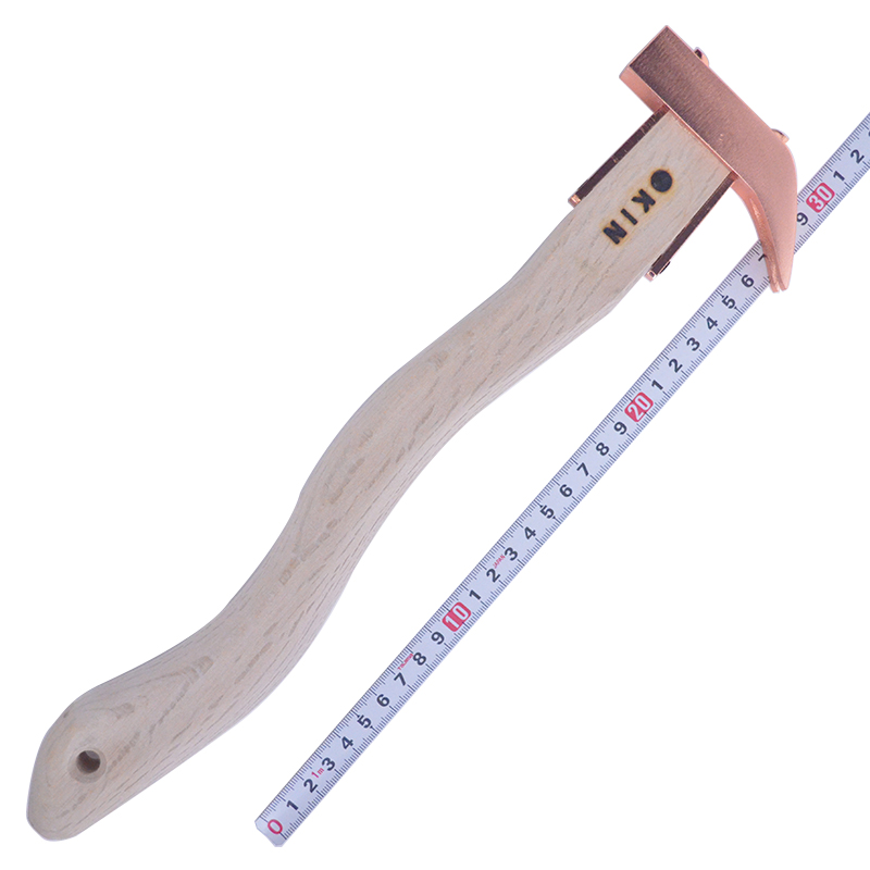 金井産業　マルキン印　<br>舞台屋鎚（ナグリ）<br/>蛇曲 350mm ブロンズ ショートヘッド<br /><span class="jan">4573209905835</span><br><span class=teika>定価：19,300円（税別）</span>