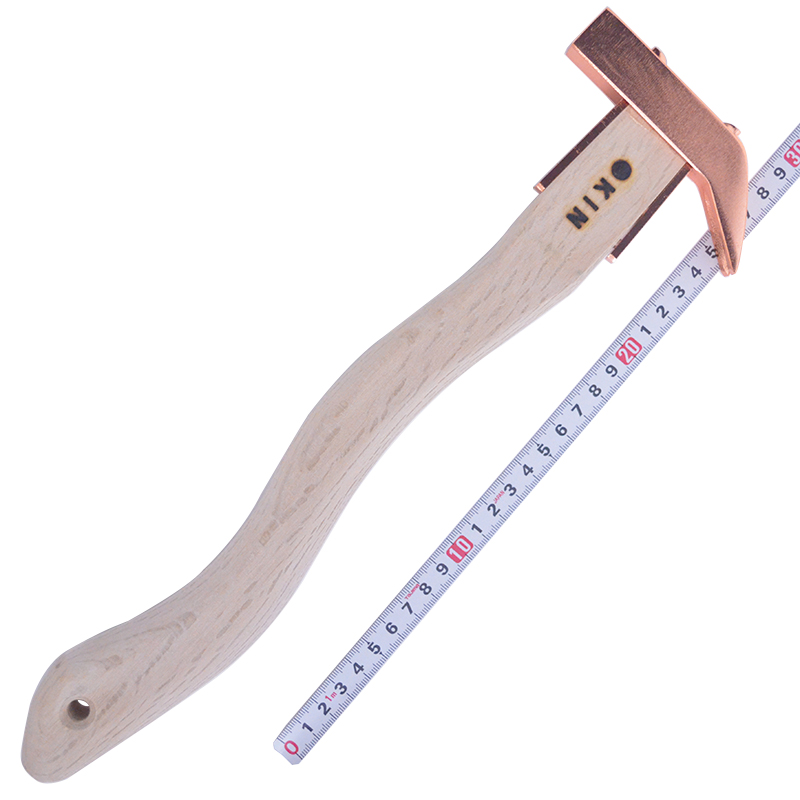 金井産業　マルキン印　<br>舞台屋鎚（ナグリ）<br/>蛇曲 350mm ブロンズ<br /><span class="jan">4573209905743</span><br><span class=teika>定価：16,600円（税別）</span>