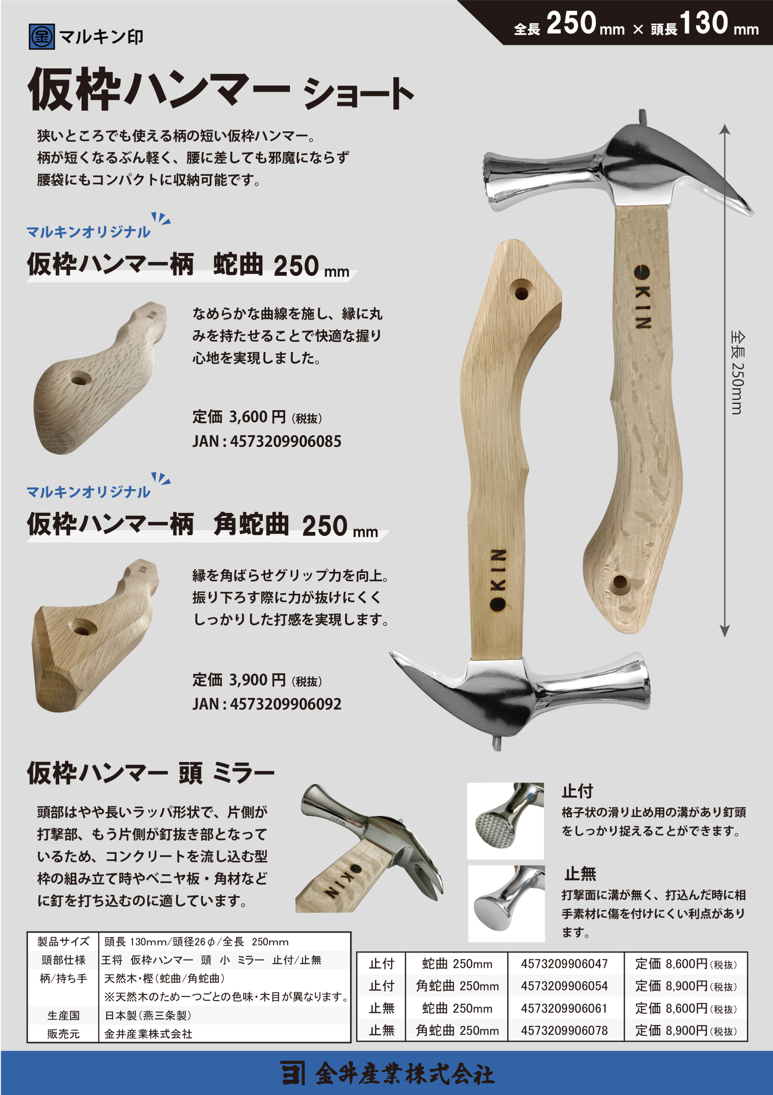 仮枠ショートグリップ