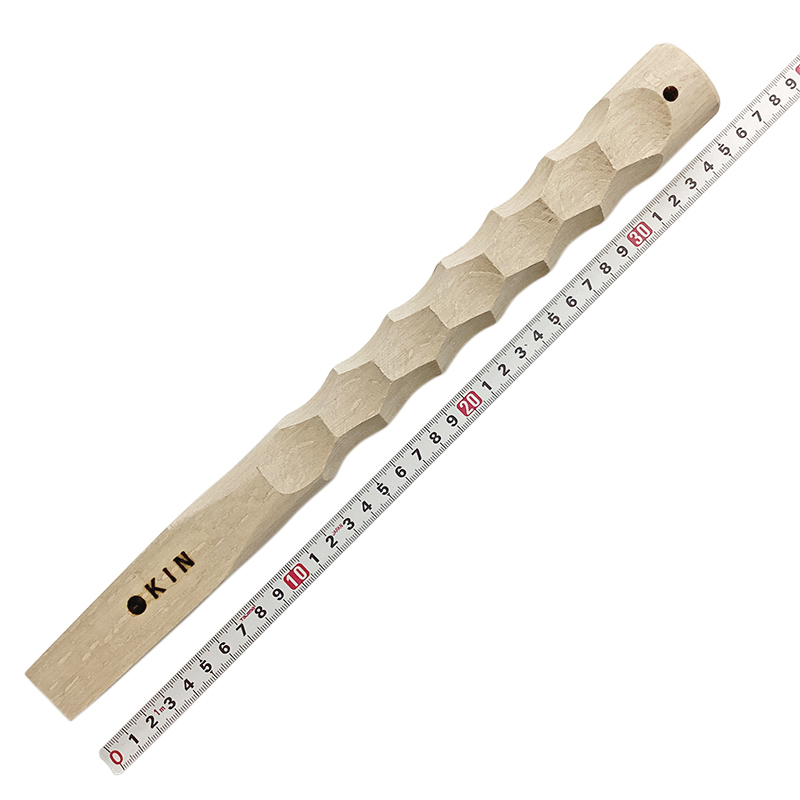 金井産業 マルキン印<br/>樫・ハンマー柄　名栗<br/>350mm 14X26<br /><span class="jan">4573209906375</span><br /><span class="teika">定価：9,000円（税別）</span>