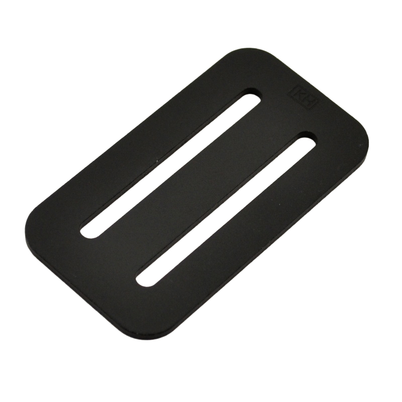 基陽（KH）<br>アルミ製 ２穴５０ｍｍ幅用Ｄ環止<br>ＤＤＡＢ　ブラック